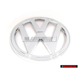 Original VW Transporter T2 Front Panel Badge Emblem Chrome - 241853601E