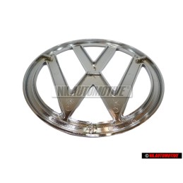 Original VW Transporter T2 Front Panel Badge Emblem Chrome - 241853601E
