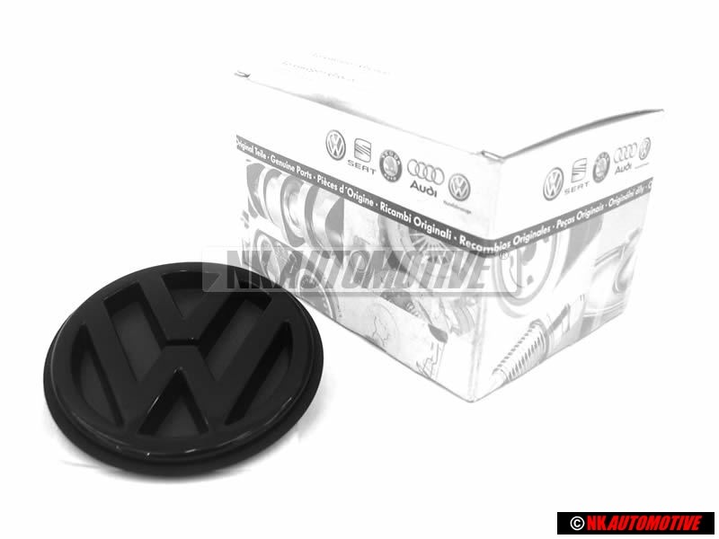 Original VW Rear Boot Badge Emblem Black - 1H5853630C 041