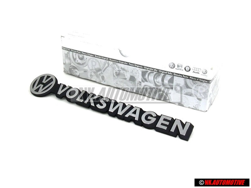 Original VW VOLKSWAGEN Rear Boot Badge Brushed Silver - 251853685A