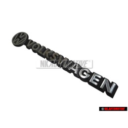 Original VW VOLKSWAGEN Rear Boot Badge Brushed Silver - 251853685A