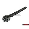 Original VW VOLKSWAGEN Rear Boot Badge Brushed Silver - 251853685A