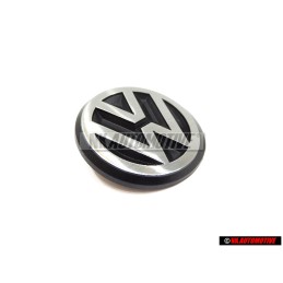 Original VW Rear Trunk Boot Badge Emblem Brushed Silver - 191853601B GX2