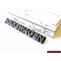 Original VW VOLKSWAGEN Rear Boot Badge Emblem Brushed Silver - 321853685C GX2
