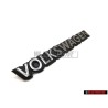 Original VW VOLKSWAGEN Rear Boot Badge Emblem Brushed Silver - 321853685C GX2