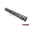 Original VW VOLKSWAGEN Rear Boot Badge Emblem Brushed Silver - 321853685C GX2