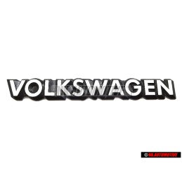 Original VW VOLKSWAGEN Rear Boot Trunk Badge Emblem White - 321853685C QK6