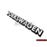 Original VW VOLKSWAGEN Rear Boot Trunk Badge Emblem White - 321853685C QK6