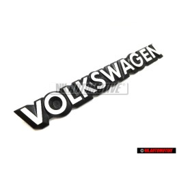 Original VW VOLKSWAGEN Rear Boot Trunk Badge Emblem White - 321853685C QK6