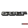 Original VW GOLF Rear Badge Emblem Brushed Silver - 191853687F GX2