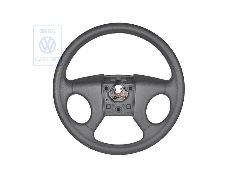 Original VW Sports Steering Wheel Satin Black - 191419091AK01C