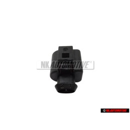 Original VW 2 Pin Flat Contact Housing Socket Plug Connector - 1J0973722