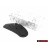 Original VW Recaro Seat Hinge Trim Cover Right Outer Black - 165881480B 01C