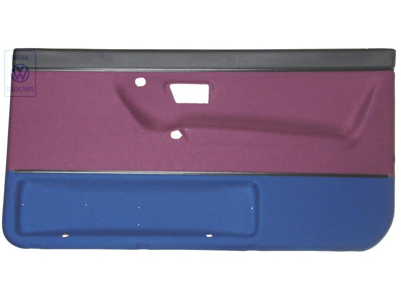 Original VW Door Panel Trim (Cloth) Violet Blue - 191867012CEBMQ