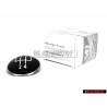 Original VW 5 Speed Gear Shift Knob Emblem Badge Chrome Black - 1K0711144H