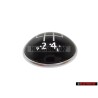 Original VW 5 Speed Gear Shift Knob Emblem Badge Chrome Black - 1K0711144H