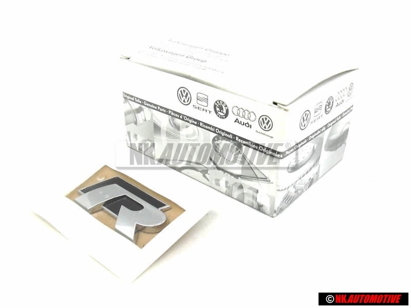 Original VW R Line Rear Boot Badge Emblem - 1K8853675K FOD