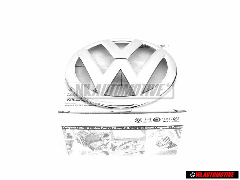 Original VW Front Grill Badge Emblem Chrome - 5G0853601 2ZZ