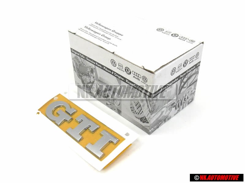 Original VW GTI Rear Boot Badge Emblem Chrome - 5G0853675Q 2ZZ