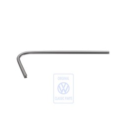 Original VW Trim Frame, Half For Door Window - 193853763E