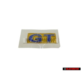 Original VW GT Rear Boot Badge Emblem Silver Blue - 6R0853675S AFL