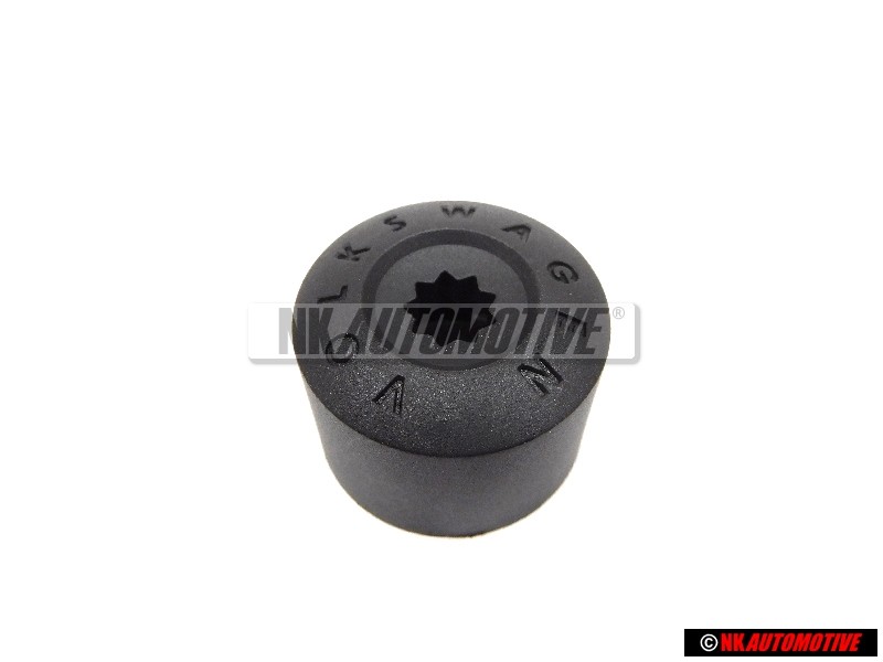 Original VW Cap Wheel Bolt Satin Black - 1K0601173A 9B9