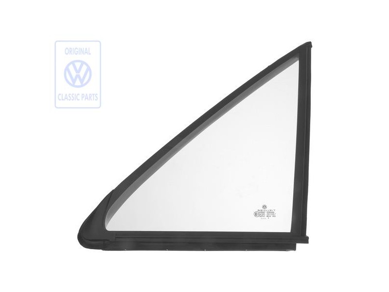 Original VW Fixed Door Window With Seal - 191845241A