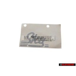 Original VW Film Lettering Grey Metallic - 191853750F 1ZH
