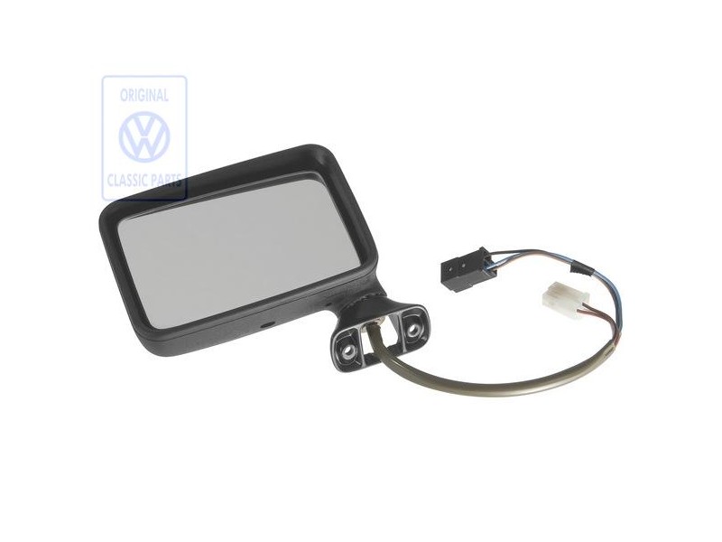 Original VW Exterior Mirror (Flat) (Electric Adjustment And Heated) - 191857501B