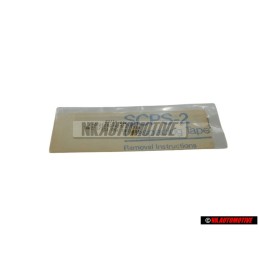 Original VW Film Lettering Satin Black/Titanium Silver - Dark - 165853750B TB1