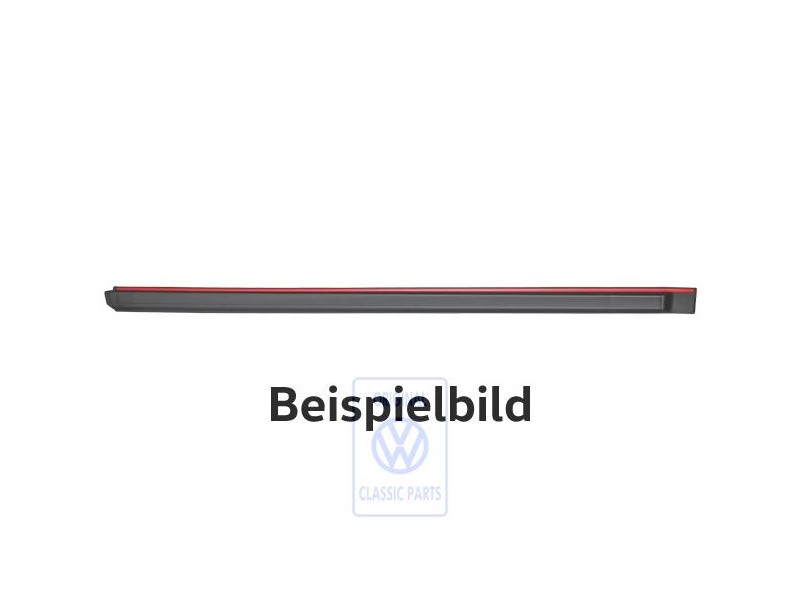 Original VW Protective Strip For Door Satin Black/Mars Red - 167853753 QS2