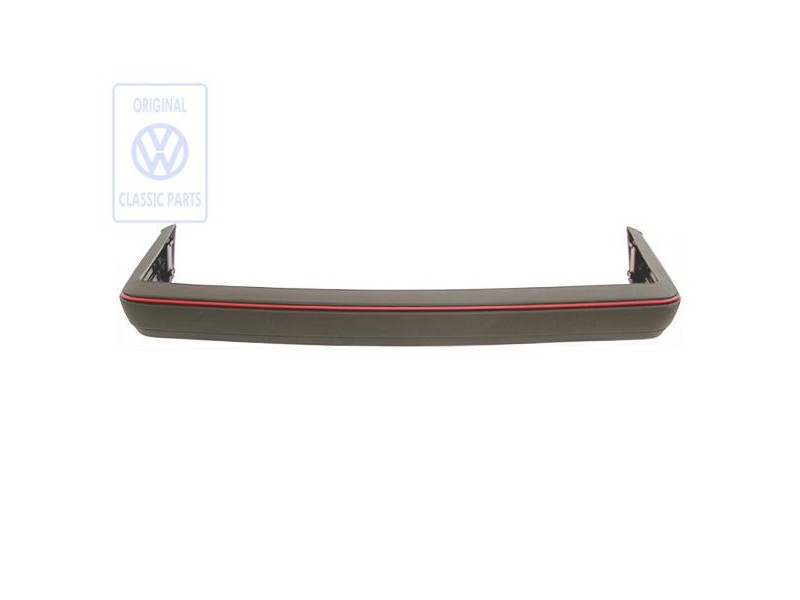 Original VW Bumper With Bracket And Cover Graphite/Mars Red - 165807301H QS1