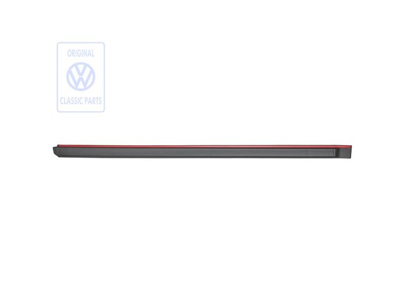 Original VW Protective Strip For Door Satin Black/Mars Red - 165853516 QS2
