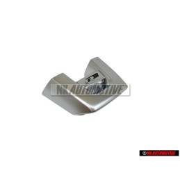 Original VW Steering Wheel R Badge Emblem Aluminium - 1K8419685B POP