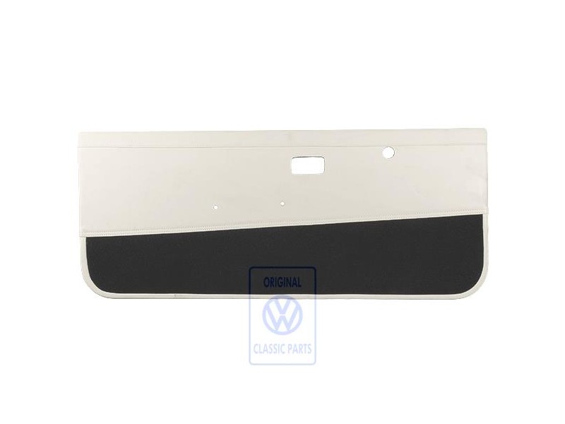 Original VW Door Panel Trim (Leather) Lasky White - 155867015BCSW4