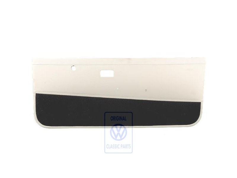 Original VW Door Panel Trim (Leather) Lasky White - 155867016BCSW4