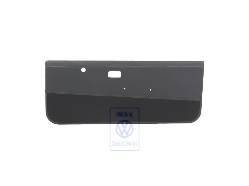 Original VW Door Panel Trim (Leather) Black - 155867016BCXV6