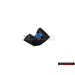 Original VW Steering Wheel R Badge Emblem Aluminium Black - 5K0419685N POP
