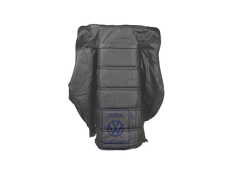 Original VW Backrest Cover (Leather/Leatherette) Black - 155881801BCAFB