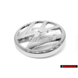 Original VW Front Grill Badge Emblem Chrome - 321853601