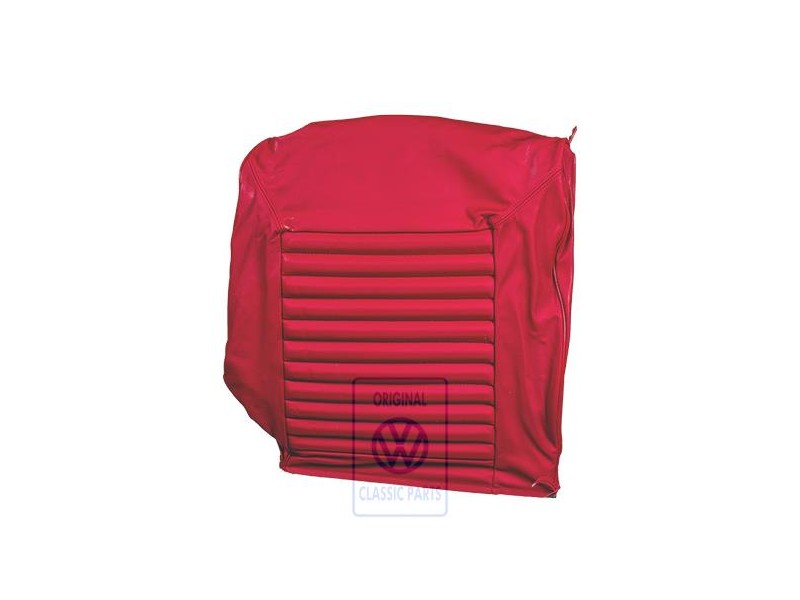 Original VW Backrest Cover (Leather) Ember Red - 155885806C 4MH