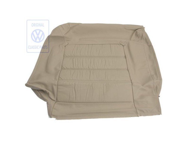 Original VW Backrest Cover (Leather) Light Beige - 155885806E 2YC