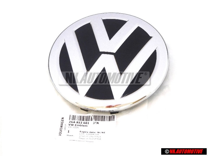 Original VW Front Grill Badge Emblem Chrome - 2GA853601 JZA
