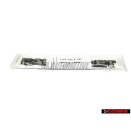 Original VW CABRIOLET Rear Badge Emblem Brushed Silver - 155853687F GX2