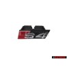 Original Audi S4 Front Grill Badge Emblem Black Chrome Red - 8H0853736A 2ZZ