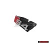 Original Audi S4 Front Grill Badge Emblem Black Chrome Red - 8H0853736A 2ZZ