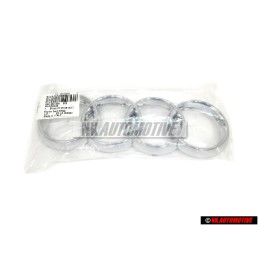 Original Audi Rings Front Grill Badge Emblem Chrome - 8Z0853605 2ZZ