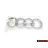 Original Audi Rings Front Grill Badge Emblem Chrome - 8Z0853605 2ZZ