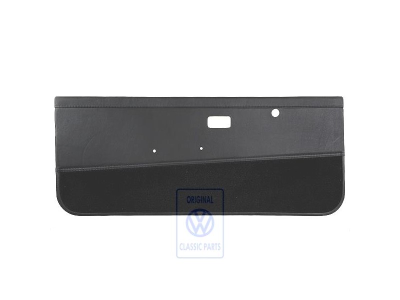 Original VW Door Panel Trim (Leather) Black - 155867015BCXV6