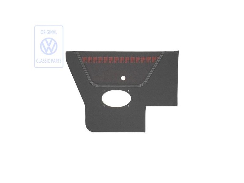 Original VW Side Trim (Fabric) Black/Red - 155867043BEBYT